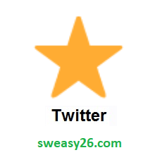 Star on Twitter Twemoji 1.0