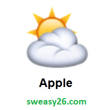 Sun Behind Cloud on Apple iOS 8.3