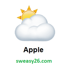Sun Behind Cloud on Apple iOS 10.2