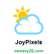 Sun Behind Cloud on JoyPixels 3.0