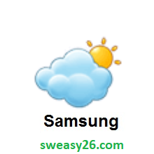 Sun Behind Cloud on Samsung TouchWiz 7.0