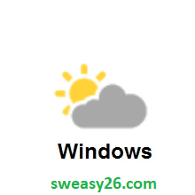 Sun Behind Cloud on Microsoft Windows 8.1