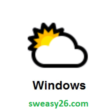 Sun Behind Cloud on Microsoft Windows 10 October 2018 Update