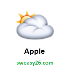 Sun Behind Large Cloud on Apple iOS 8.3