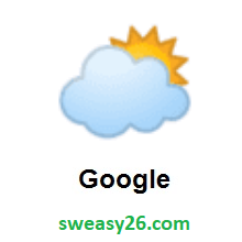 Sun Behind Large Cloud on Google Android 8.0