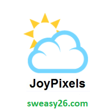 Sun Behind Large Cloud on JoyPixels 2.0