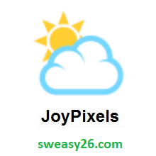 Sun Behind Large Cloud on JoyPixels 2.2