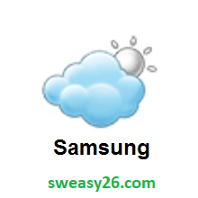 Sun Behind Large Cloud on Samsung TouchWiz 7.0