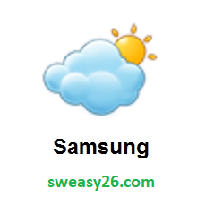Sun Behind Large Cloud on Samsung Experience 9.0