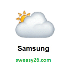 Sun Behind Large Cloud on Samsung One UI 1.0