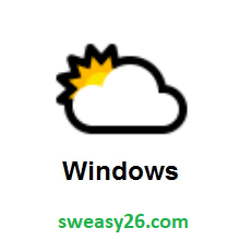 Sun Behind Large Cloud on Microsoft Windows 10 October 2018 Update