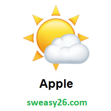 Sun Behind Small Cloud on Apple iOS 10.2