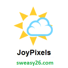 Sun Behind Small Cloud on JoyPixels 2.0