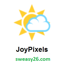 Sun Behind Small Cloud on JoyPixels 2.2