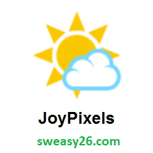 Sun Behind Small Cloud on JoyPixels 3.0