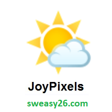 Sun Behind Small Cloud on JoyPixels 4.0