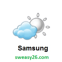 Sun Behind Small Cloud on Samsung TouchWiz 7.0