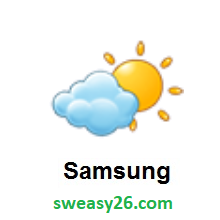 Sun Behind Small Cloud on Samsung Experience 9.0
