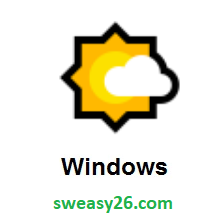Sun Behind Small Cloud on Microsoft Windows 10 Anniversary Update