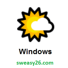 Sun Behind Small Cloud on Microsoft Windows 10 October 2018 Update