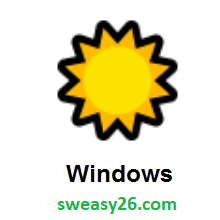 Sun on Microsoft Windows 10 October 2018 Update