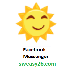 Sun With Face on Facebook Messenger 1.0
