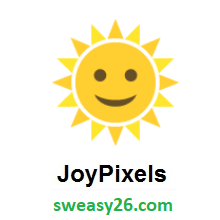 Sun With Face on JoyPixels 2.0