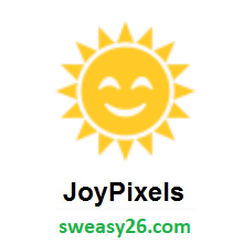 Sun With Face on JoyPixels 2.2
