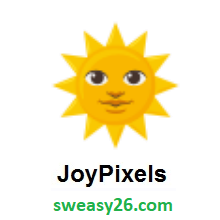 Sun With Face on JoyPixels 3.0