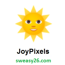 Sun With Face on JoyPixels 4.0