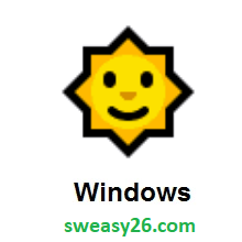Sun With Face on Microsoft Windows 10 Anniversary Update