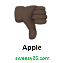 Thumbs Down: Dark Skin Tone on Apple iOS 8.3