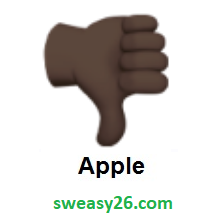 Thumbs Down: Dark Skin Tone on Apple iOS 10.2