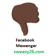 Thumbs Down: Dark Skin Tone on Facebook Messenger 1.0
