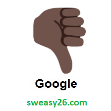 Thumbs Down: Dark Skin Tone on Google Android 7.0