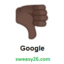 Thumbs Down: Dark Skin Tone on Google Android 8.0