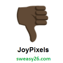 Thumbs Down: Dark Skin Tone on JoyPixels 3.0