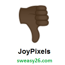 Thumbs Down: Dark Skin Tone on JoyPixels 4.0