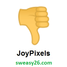 Thumbs Down on JoyPixels 4.0
