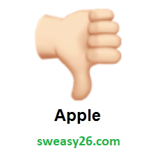 Thumbs Down: Light Skin Tone on Apple iOS 10.2