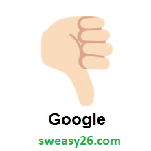 Thumbs Down: Light Skin Tone on Google Android 7.0