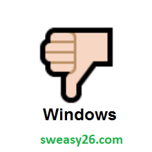 Thumbs Down: Light Skin Tone on Microsoft Windows 10 Anniversary Update