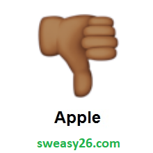 Thumbs Down: Medium-Dark Skin Tone on Apple iOS 8.3