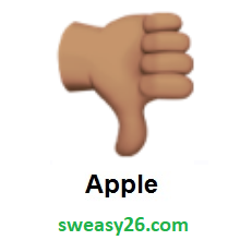 Thumbs Down: Medium-Dark Skin Tone on Apple iOS 10.2