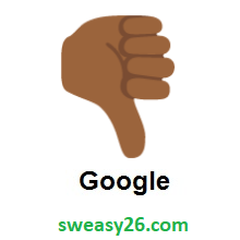 Thumbs Down: Medium-Dark Skin Tone on Google Android 7.0