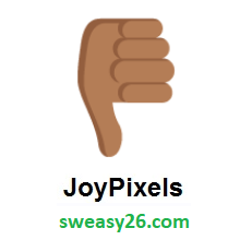 Thumbs Down: Medium-Dark Skin Tone on JoyPixels 2.0