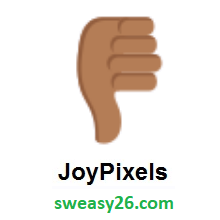 Thumbs Down: Medium-Dark Skin Tone on JoyPixels 2.1