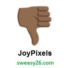 Thumbs Down: Medium-Dark Skin Tone on JoyPixels 3.0