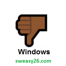Thumbs Down: Medium-Dark Skin Tone on Microsoft Windows 10 Anniversary Update