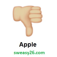 Thumbs Down: Medium-Light Skin Tone on Apple iOS 8.3